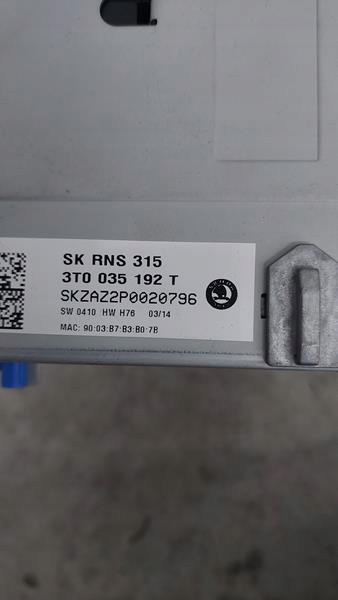 фото №4, Skoda yeti радіо навігація 3t0035192t