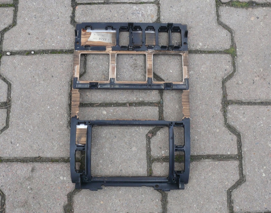 фото №7, Drewno рамка радио панель кондиционер mercedes w140