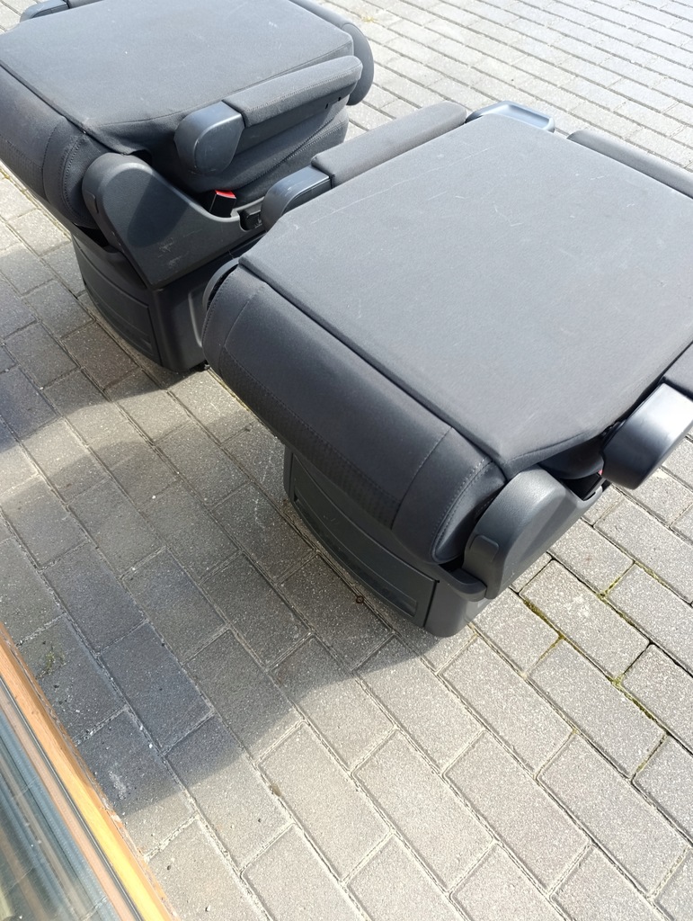 фото №8, Vw t5 t6 multivan сиденья поворотные второй/третий ряд czarne/antracyt