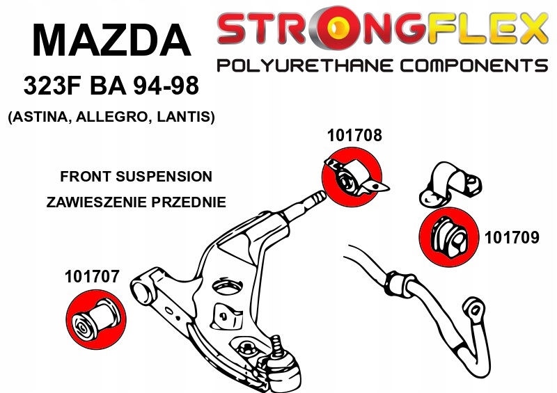 фото №2, 101707b - втулка рычага передний - передняя strongflex