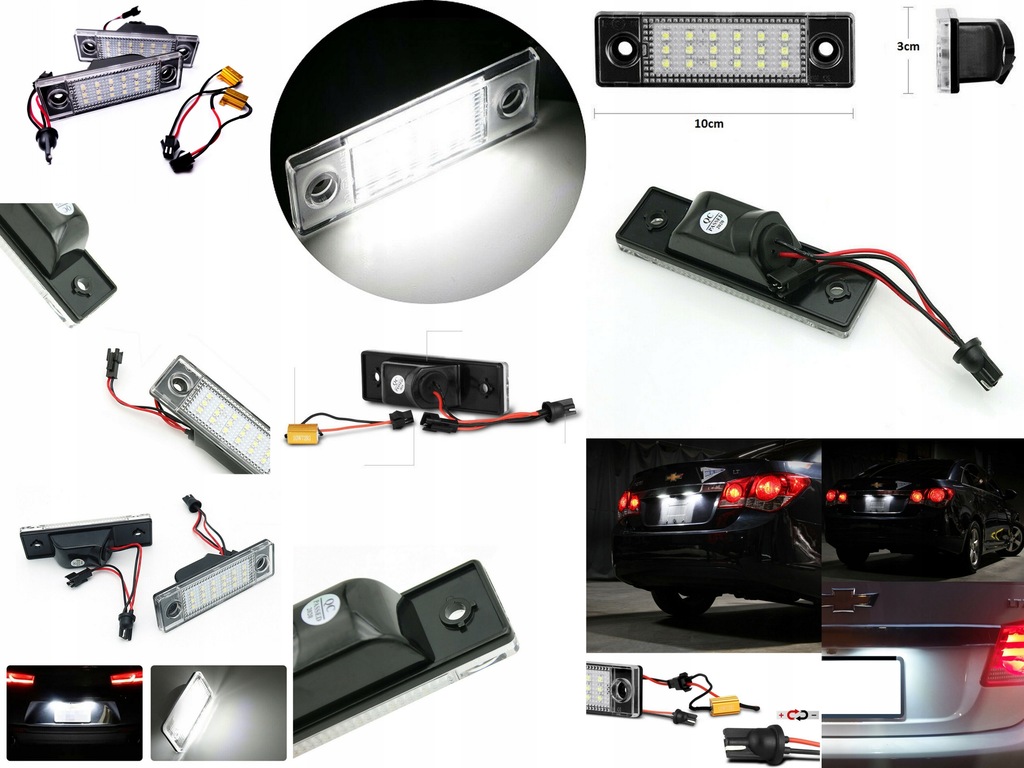 фото №1, Led фонари номерного знака chevrolet cruze