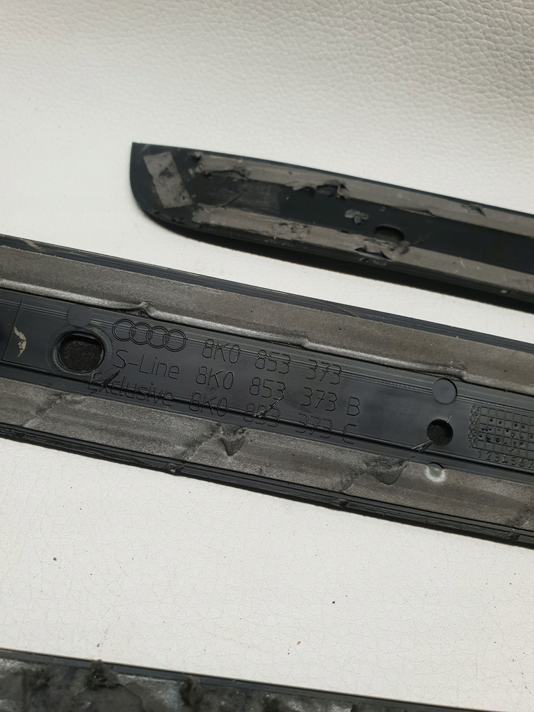 фото №11, Audi a4 allroad b8 8k 08-11 накладка порог молдинг dekor na порог комплект