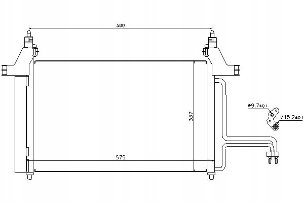 фото №13, Конденсатор радиатор кондиционера [nissens]