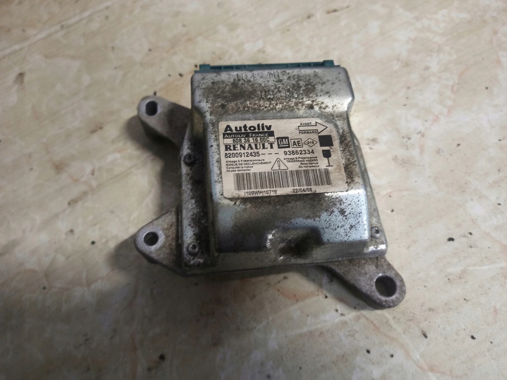 фото №1, Модуль подушка безопасности 8200912435 renault trafic