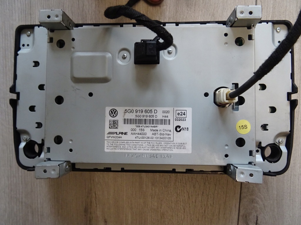 фото №3, Панель дисплей радио vw golf 7 vii 5g0919605d