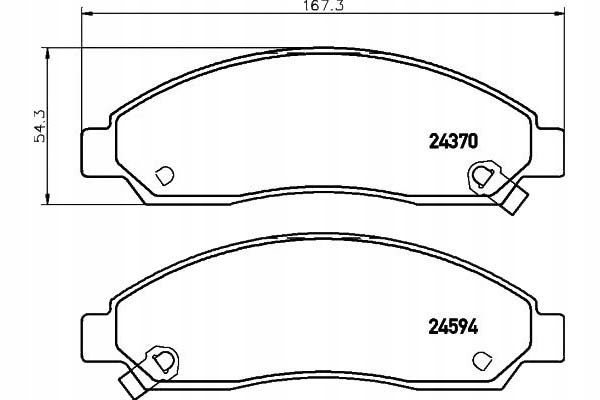 фото №1, Textar 2437001 набір гальмівних колодок гальмівних, гальма дискові