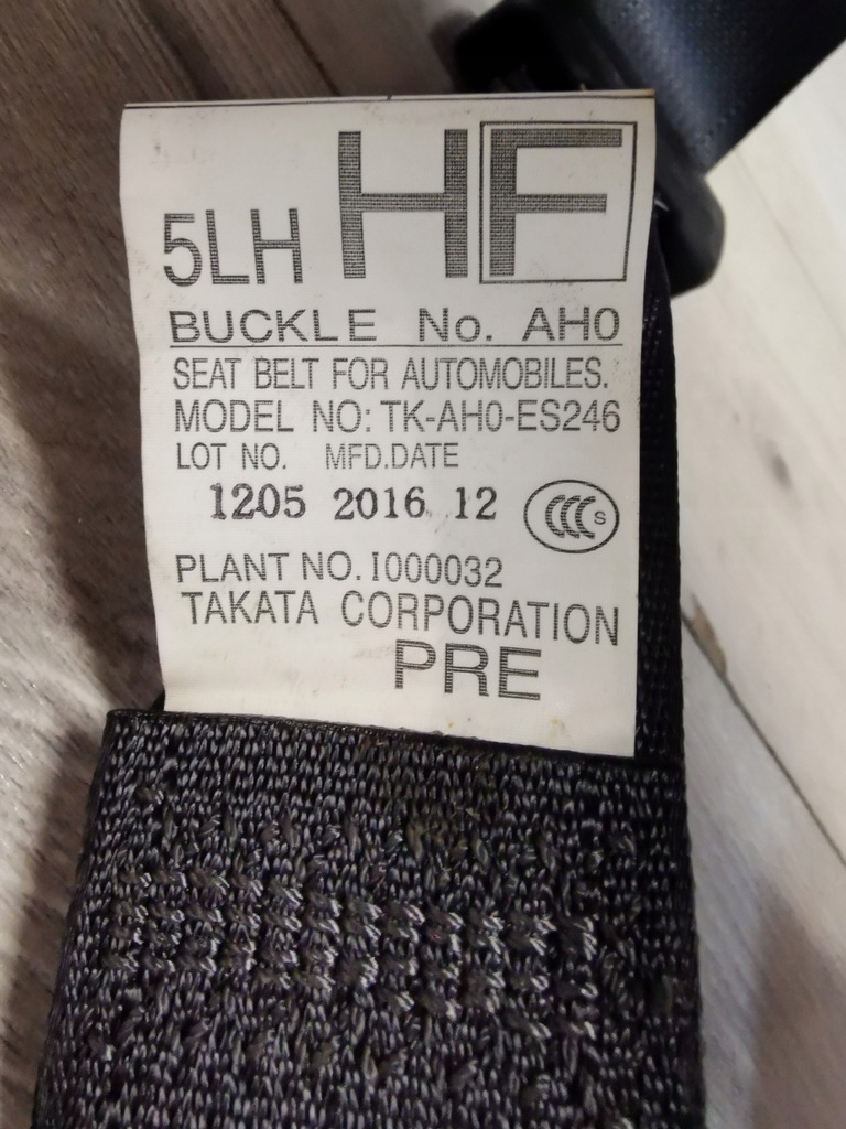 фото №6, Subaru xv ii 2017- ремені pas безпеки задній лівий правий usa оригінал