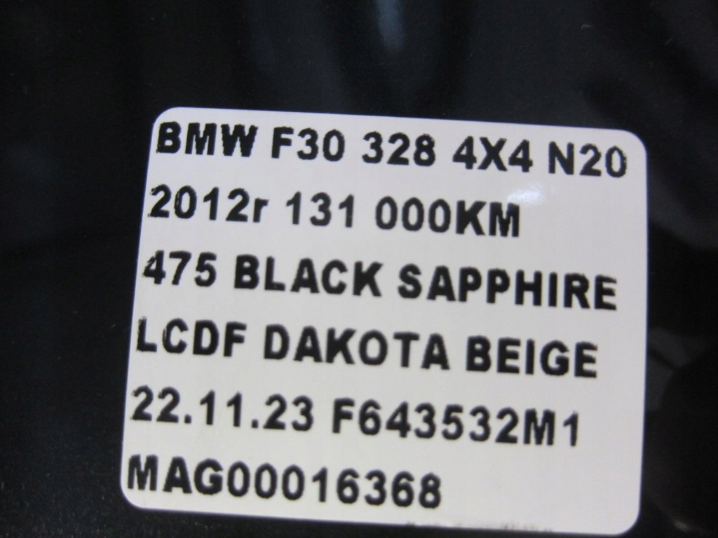 фото №14, Bmw 3 f30 f31 крыло левый передний перед чёрный 475 black sapphire