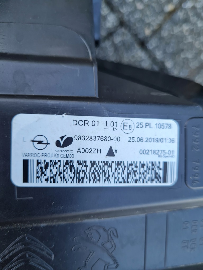 фото №13, Opel vivaro iii 3 zafira d bi ксенон 9832837680 9832836480 акция