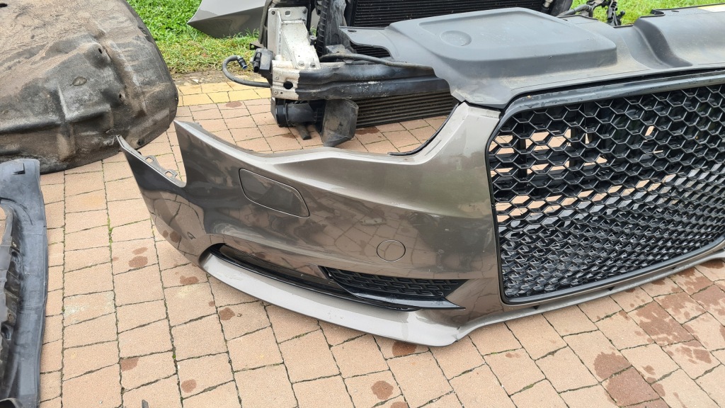 Audi a5 8t рестайлінг  12-15r ly1p перед капот бампер крило фари ксенон ремінь Київ