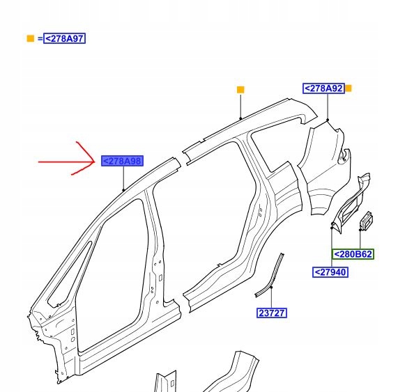 фото №1, Поріг блок двигуна обшивка лівий ford s-max mk1 2010-15