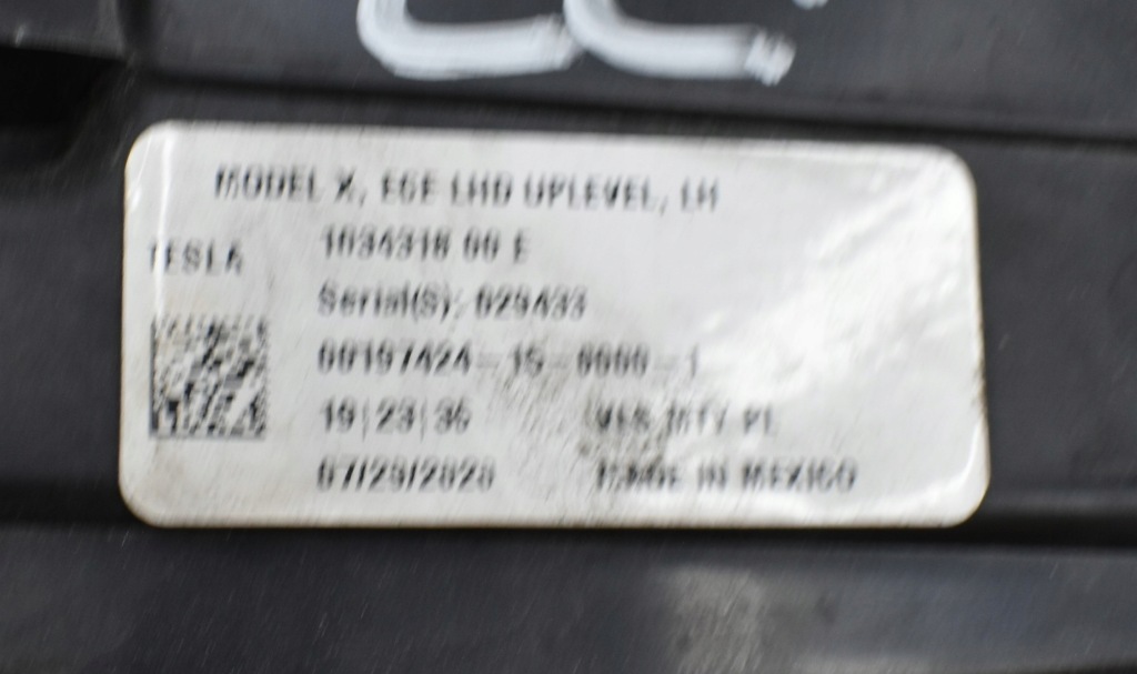 Tesla x model x лампа ліва перед передня full led org eu Доставка