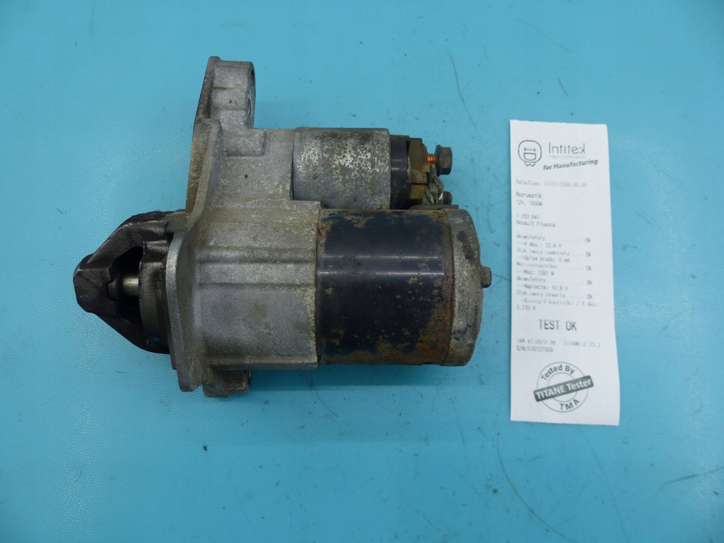 фото №1, Test стартер renault fluence m000t32177 1.6 16v