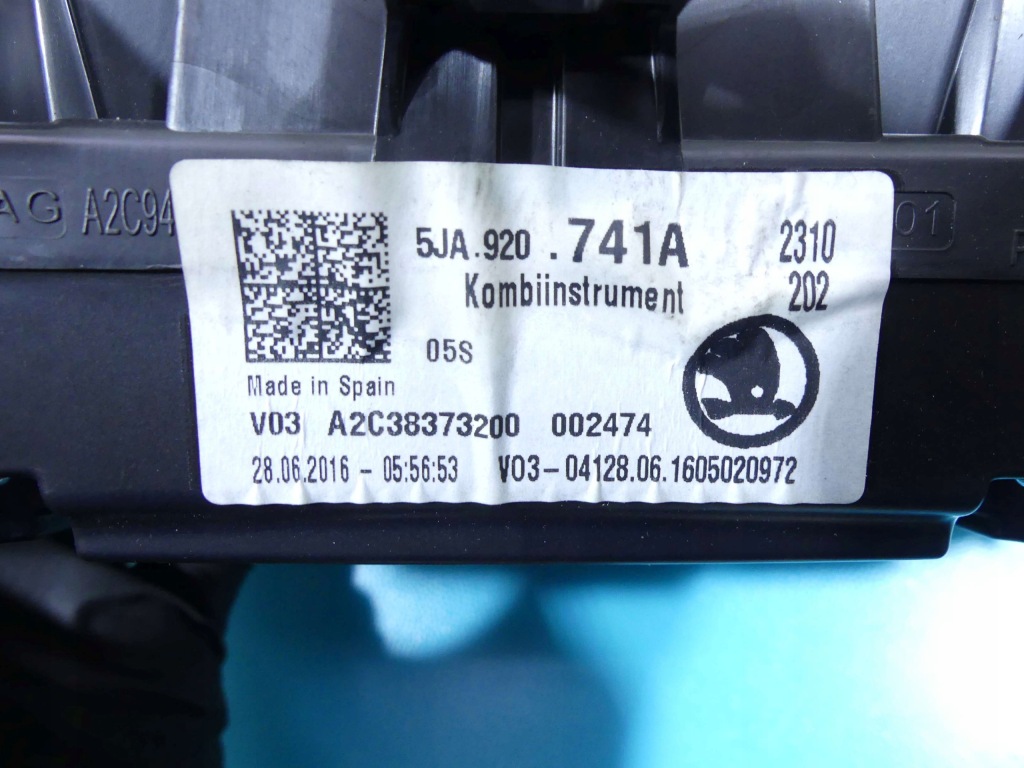 фото №3, Лічильник skoda rapid 5ja920741a 1.4 tdi