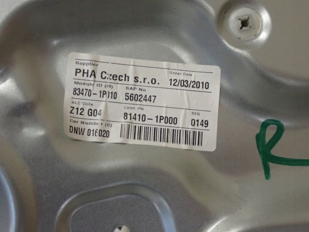 фото №5, Kia venga 09- подъемник стекло задний левый