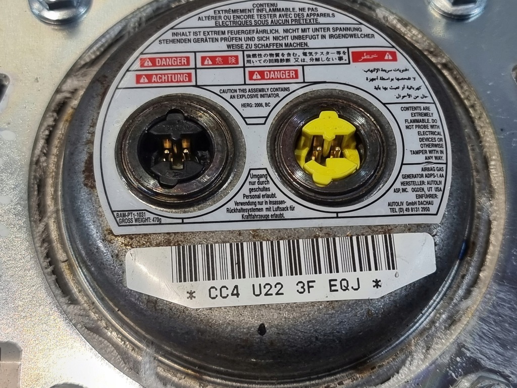 фото №9, Подушка повітряна подушка безпеки водія керма dodge caliber 07r