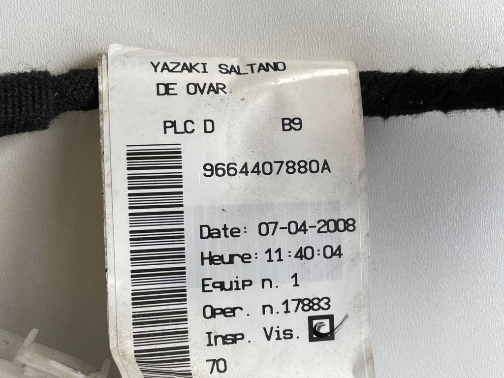 фото №8, Электропроводка дверь partner berlingo левая правая bok