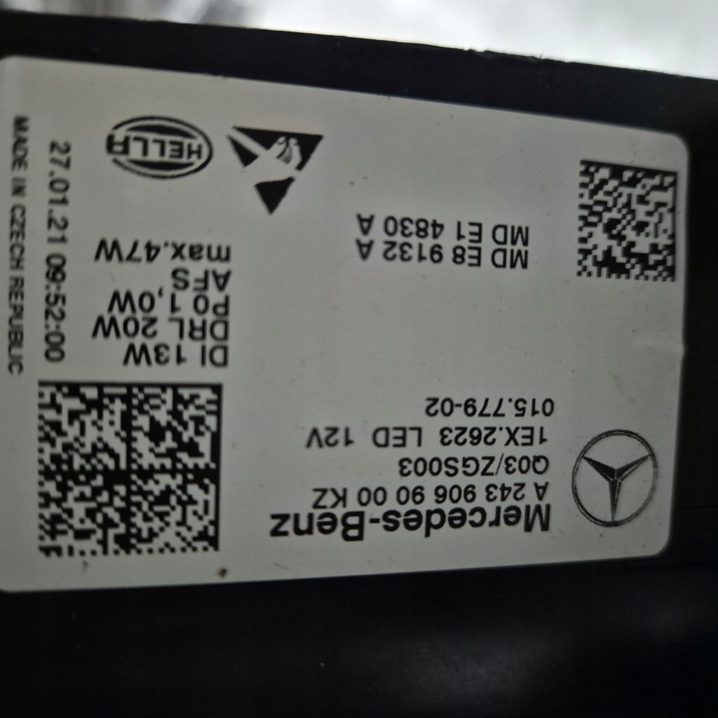 Купить Mercedes eqb a243 фара правый  full led европа