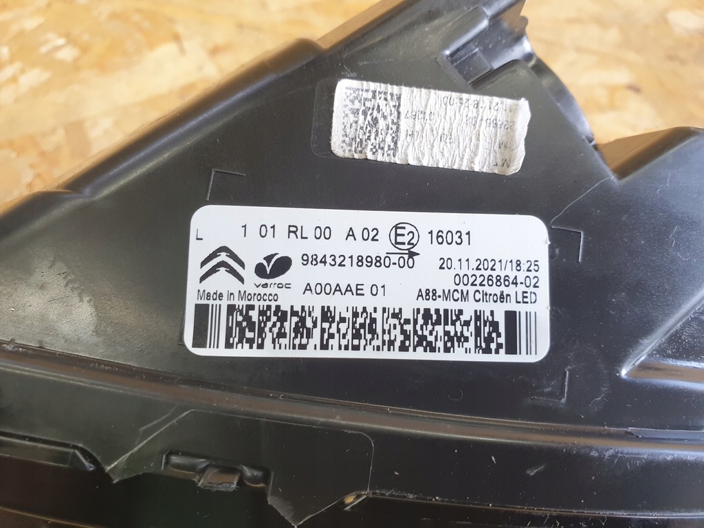 фото №10, Citroen c3 aircross lift противотуманная фара левый 9843218980