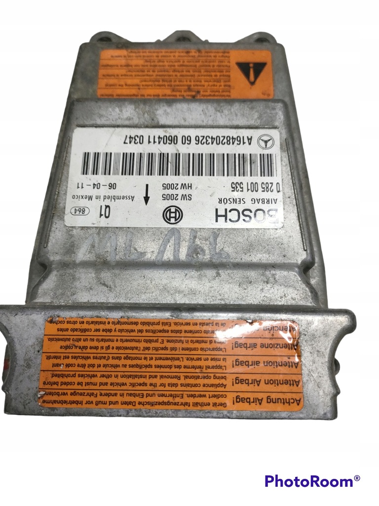 фото №1, Mercedes ml 164 модуль датчик подушек подушка безопасности