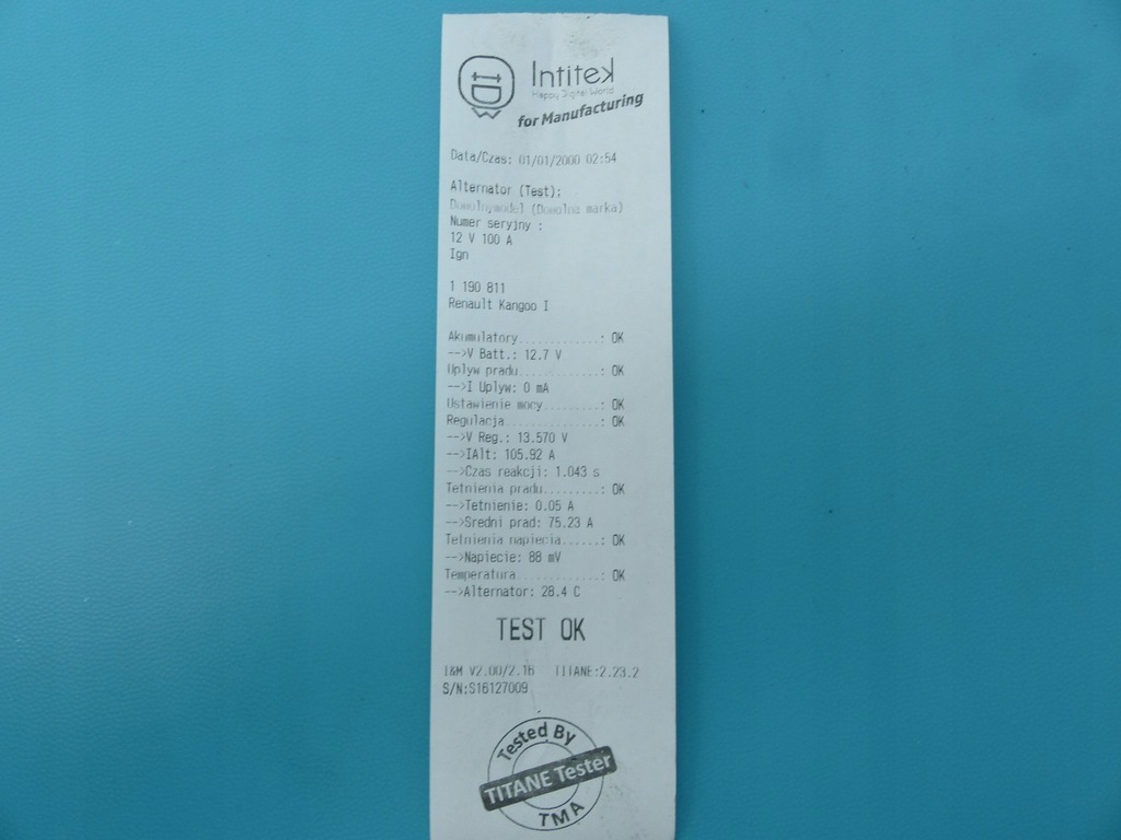 фото №5, Test генератор renault kangoo i 04r 1.5 dci