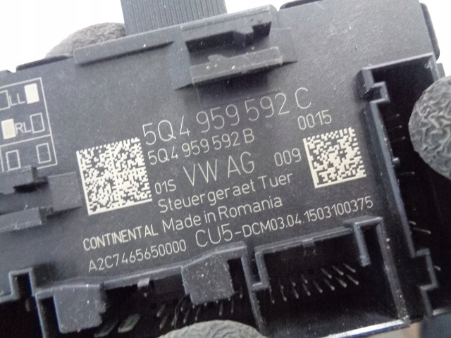 фото №3, Модуль дверь правый перед vw golf vii 1.2 tsi 2015 rok