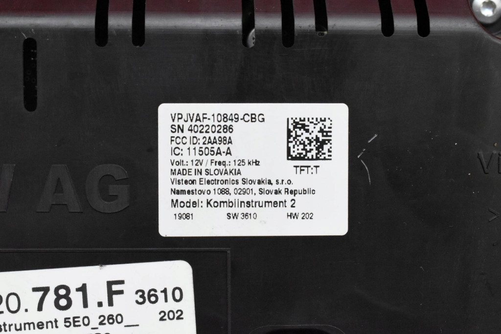 фото №10, Лічильник прилади eu 5e0920781f skoda octavia 3 iii 1.6 tdi 115 km lift 17-20