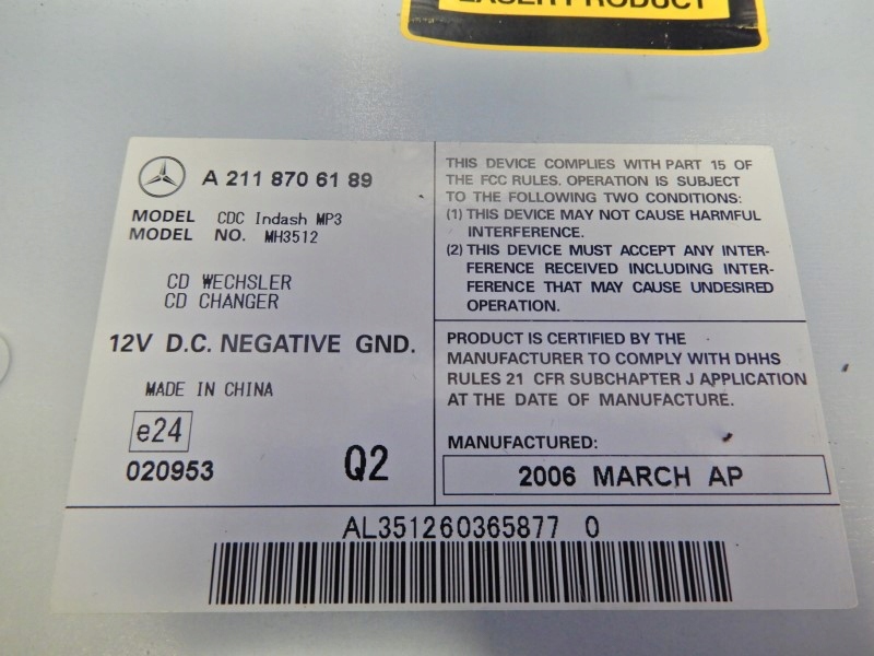 фото №6, Чейнджер дисков cd mercedes r klasa w251