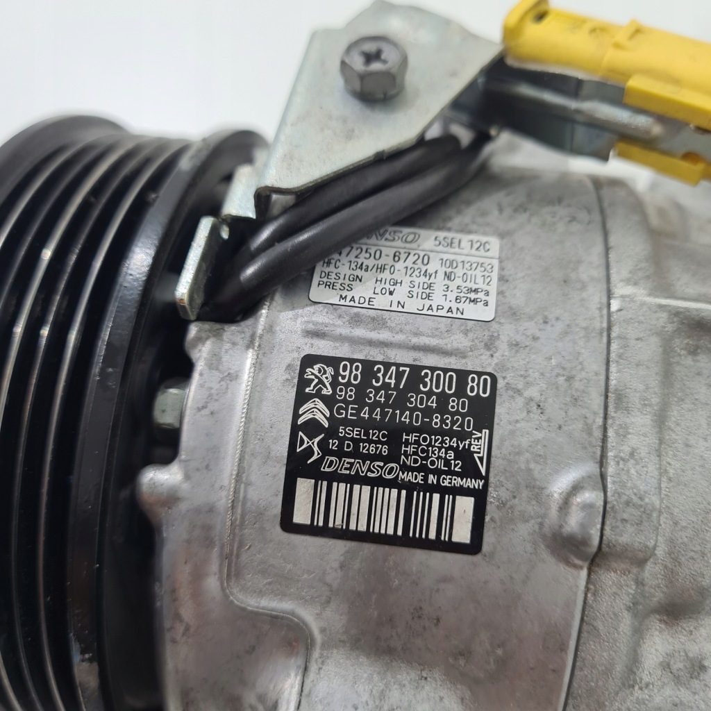 фото №2, Компрессор кондиционер opel corsa f 1.2 thp 9834730080