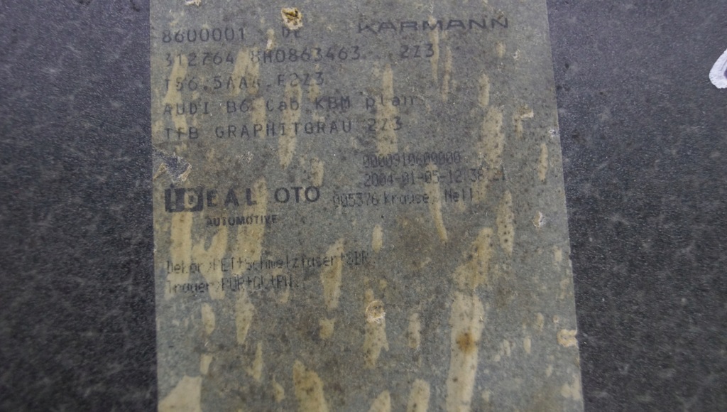 фото №8, Обшивка багажника audi a4 b6 cabrio 8h0863463