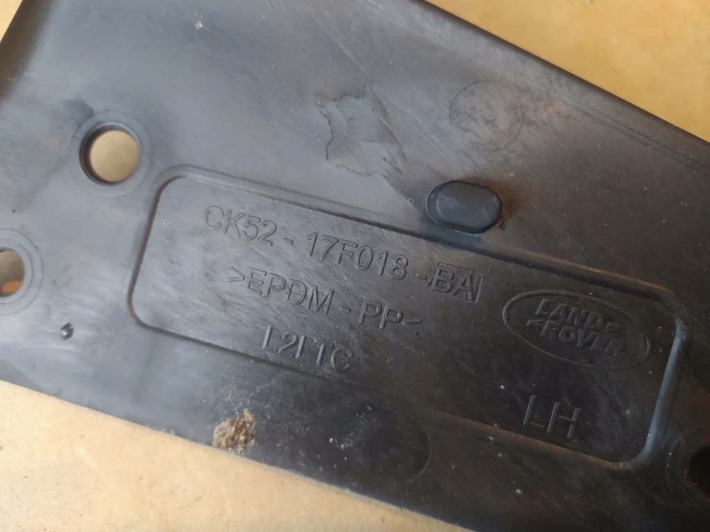 фото №3, Спойлер брызговик бампера левый перед land range rover evoque i l538 11-18