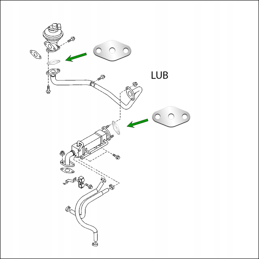 фото №3, Заглушка egr ford ranger 2.5 3.0 tdci mazda 2.5 d