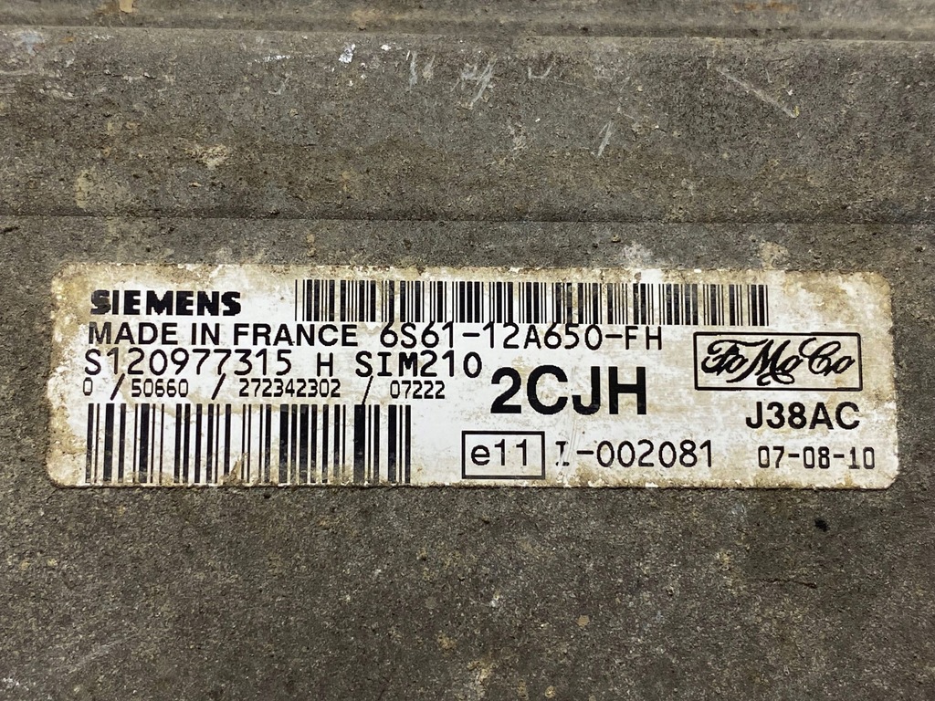 фото №6, Ford fiesta 2007 блок керування / модуль ecu