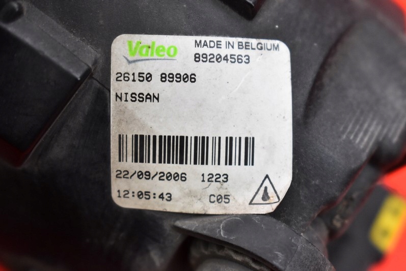 фото №8, Протитуманна фара лівий перед передній 2615089906 nissan note 1 i e11 05-09