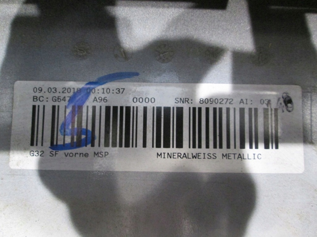 фото №13, Bmw 6 g32 бампер перед mp mpakiet alpin weiss a96