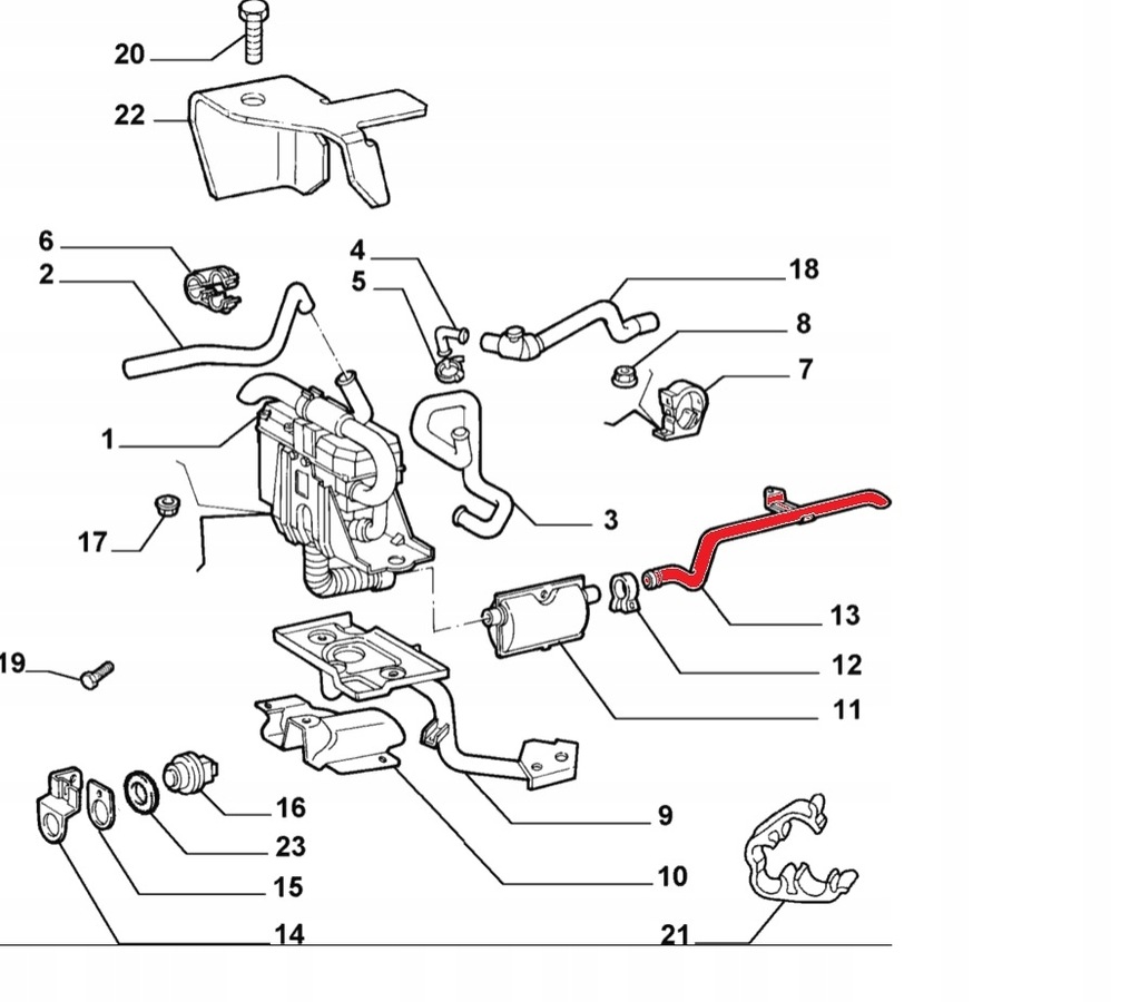 фото №2, Alfa romeo 166 труба выхлопная webasto nowa oem