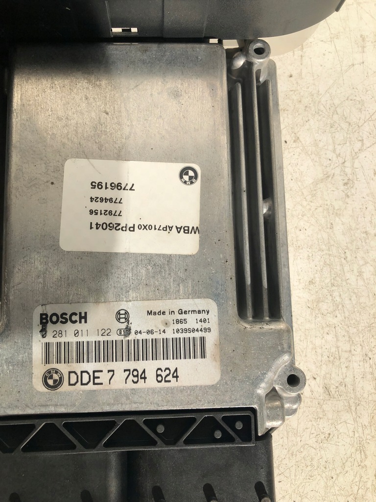 фото №5, Блок керування набір стартовий bmw e46 2.0d 0281011122