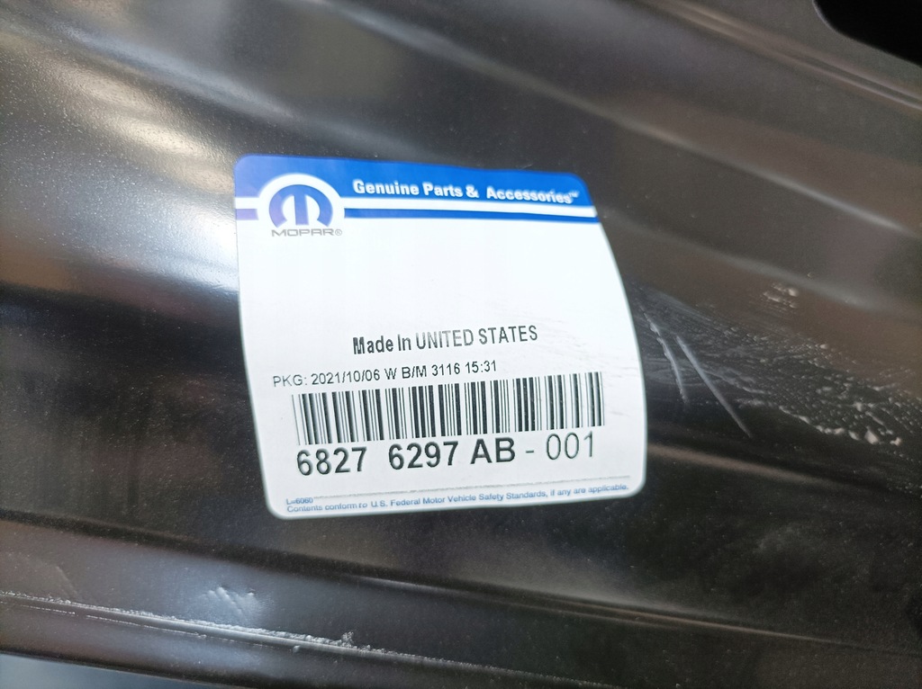 фото №13, Капот крышка двигателя dodge ram 1500 18-24r nowa oryg алюминиевая 68276297ab