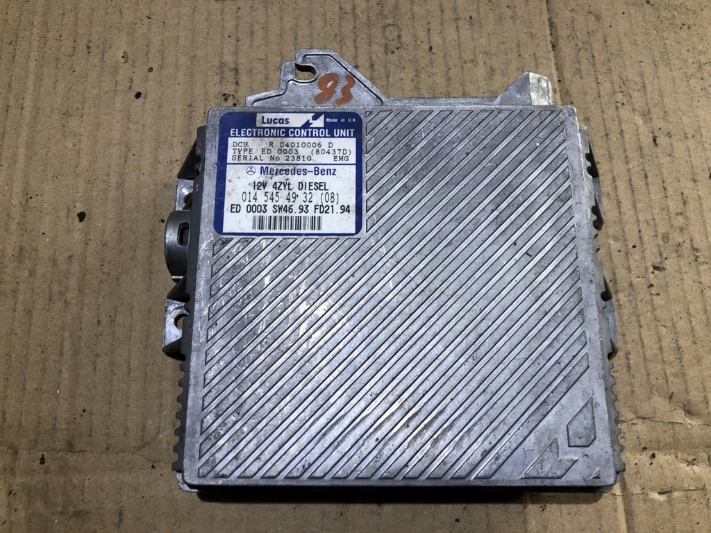 фото №1, Бортовий комп'ютер блок керування двигуна mercedes w202 2.2 d