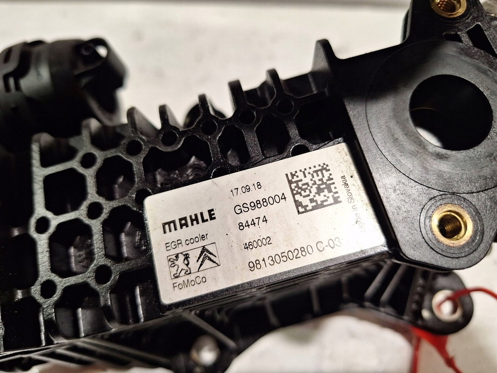 фото №5, Радиатор выхлопных газов 9813050280 peugeot partner iv rifter 1.5 hdi 18-