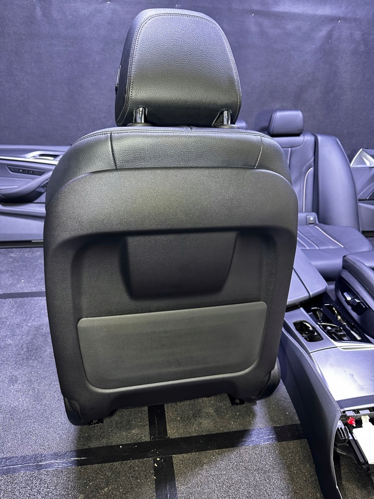 фото №16, Bmw g30 lci m-pakiet сиденья середина заднее сиденье салон кожа lcfk dakota czarna