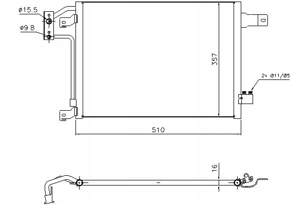 фото №1, Nissens 940442 конденсатор, кондиционер