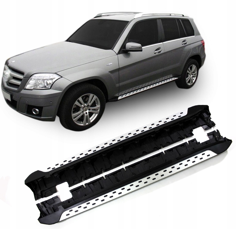 фото №1, Пороги пороги боковой mercedes glk x204 08-16 хром