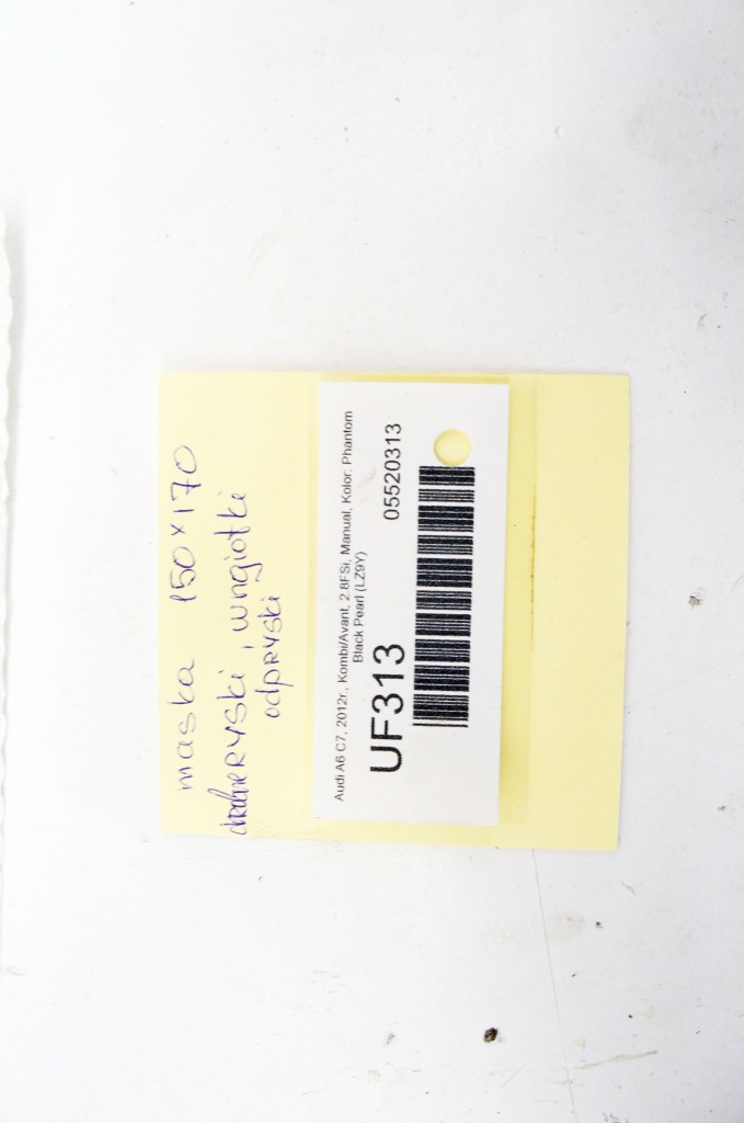 Uf313 audi a6 c7 ^ капот phantom чорний  перламутр lz9y в Україні