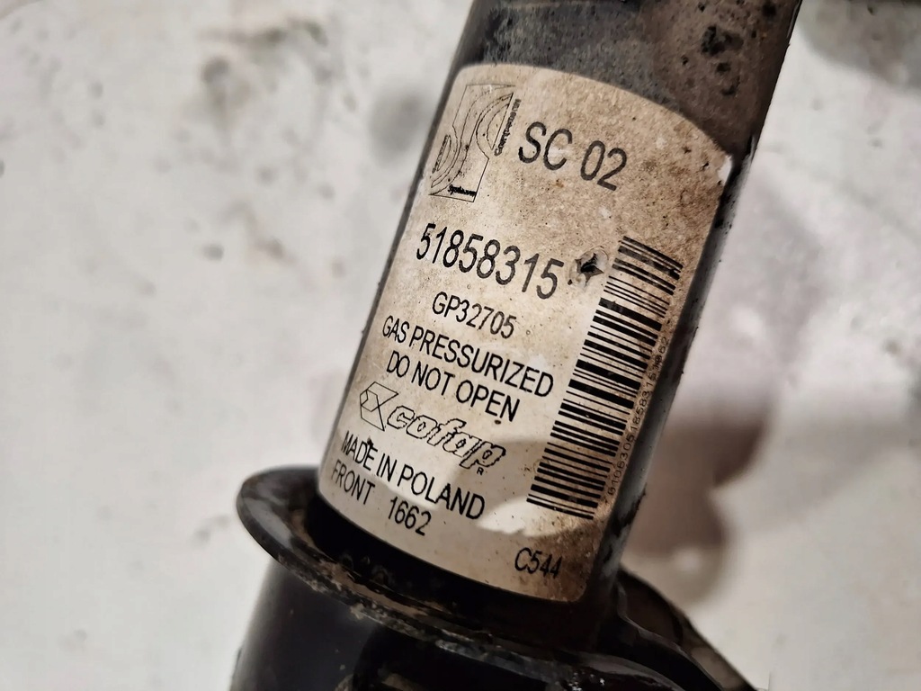 фото №7, Амортизатор перед правый 51858315 fiat qubo 1.3mjet 07-