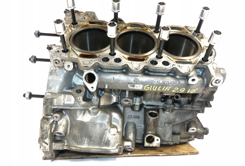 фото №3, Alfa romeo giulia quadrifoglio 2.9 v6 блок двигуна номінальний