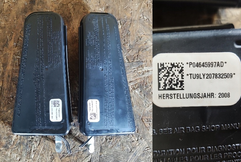 фото №1, Подушка безопасности подушка w сиденье левая dodge journey