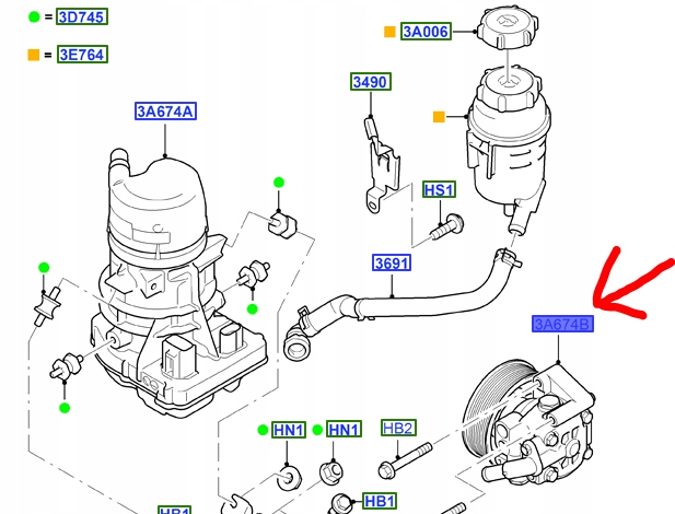 фото №1, Насос підсилювача ford mondeo smax galaxy
