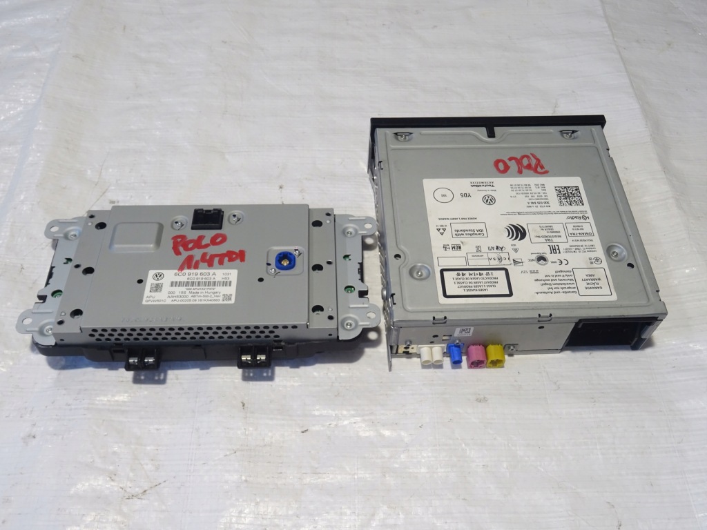 фото №9, Дисплей экран считыватель навигация navi vw polo v 5 6c0 6c lift 14-17