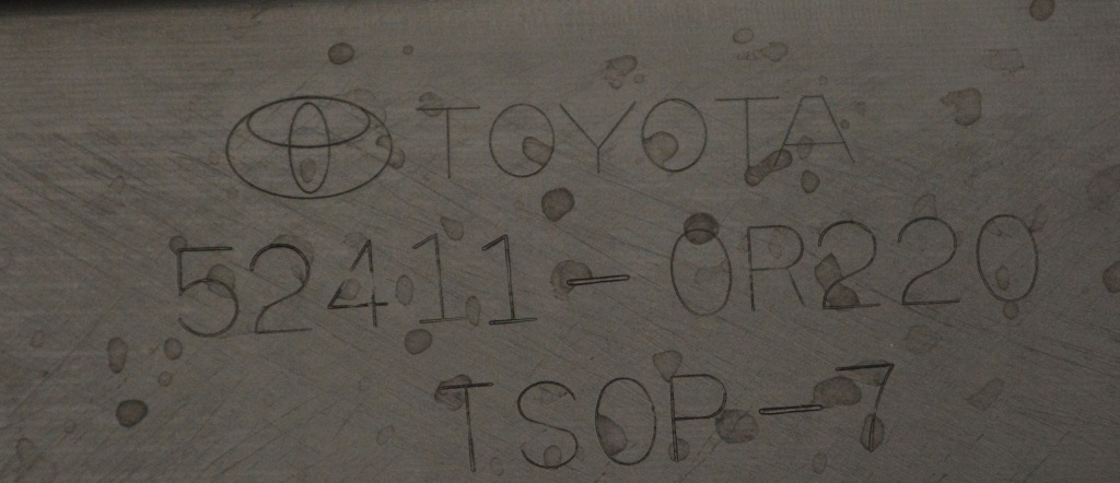 фото №7, Накладка спойлер бампера перед toyota rav4 v 19-2023r